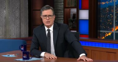 Colbert boos Trump's joke that replaced Biden portrait with autopen