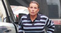 Coleen Rooney unbuttons her jeans after leaving Indian restaurant