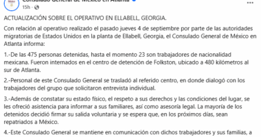 Consulate General of Mexico releases update on ICE raid