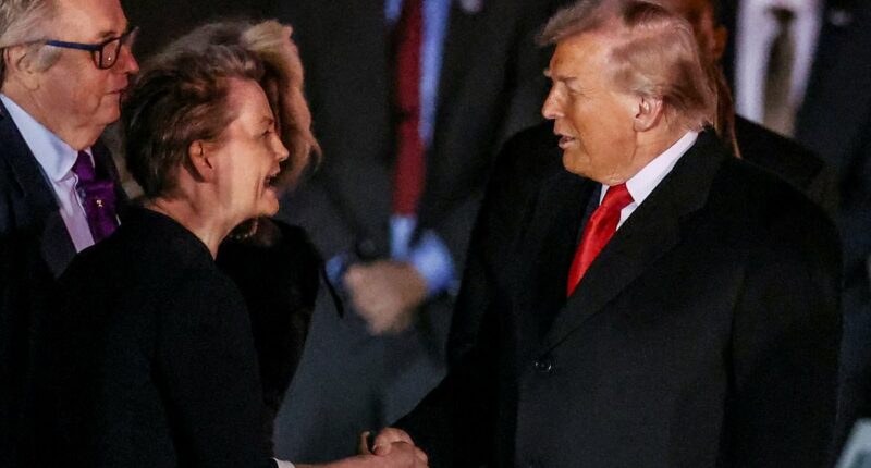 Cooper warmly greets Trump on UK visit despite saying he's 'dangerous'