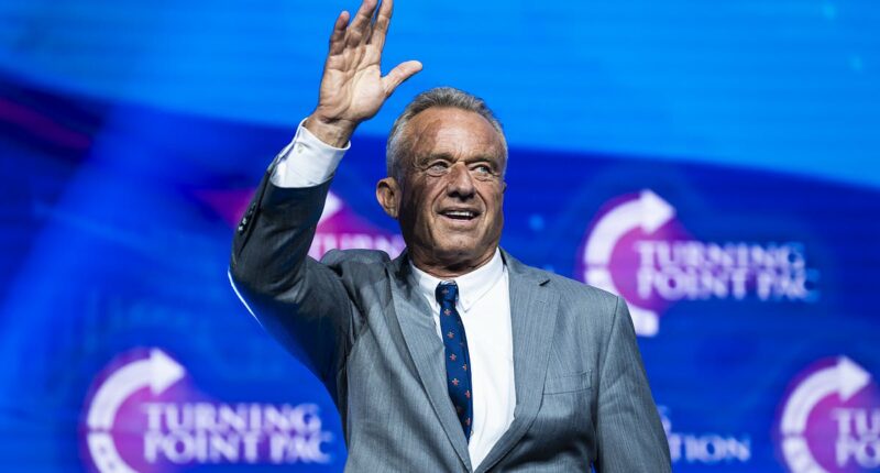 Crowds at Charlie Kirk's vigil go wild as RFK Jr gets standing ovation