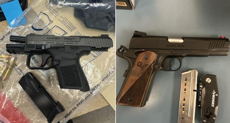 DHS releases images of firearms taken from Chicago anti-ICE protesters