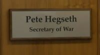 Dept. of Defense signage changed to ‘Dept. of War’