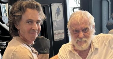 Dick Van Dyke, 99, flexes muscles at gym with unlikely celebrity pal