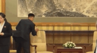 Dictator's staff scrub room clean after meeting with Putin
