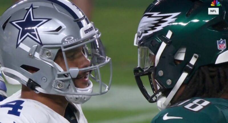 Did Dak Prescott Spit First? See His Interaction With Jalen Carter