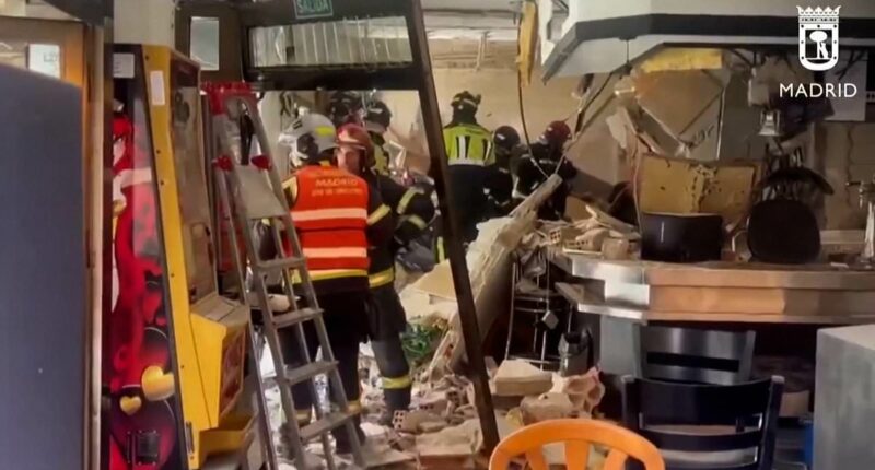 Dozens injured after huge gas explosion in Madrid bar