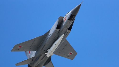 Three Russian MiG-31s have flown into Estonian airspace.