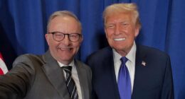 Expert gives verdict on awkward Albo selfie with Donald Trump
