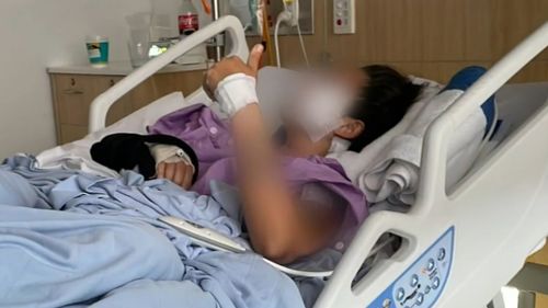The Uber driver has been in hospital for a fortnight.