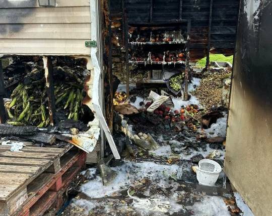 Family-owned produce market opens despite Friday fire