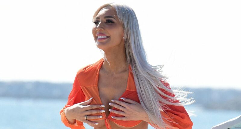 Farrah Abraham suffers a wardrobe malfunction during a beach shoot