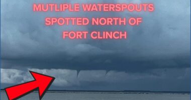 Flooding, waterspouts reported in Fernandina Beach
