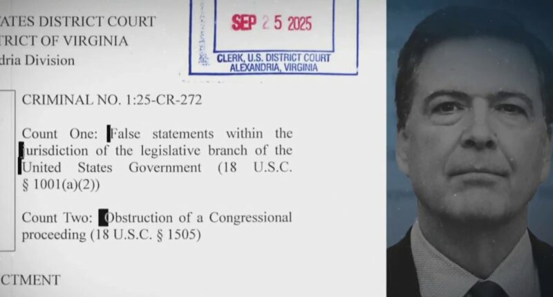 Following Comey indictment, Trump suggests more political prosecutions could be coming