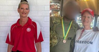 Footy club boss is busted wearing a gunshot-wound Charlie Kirk costume to Mad Monday party