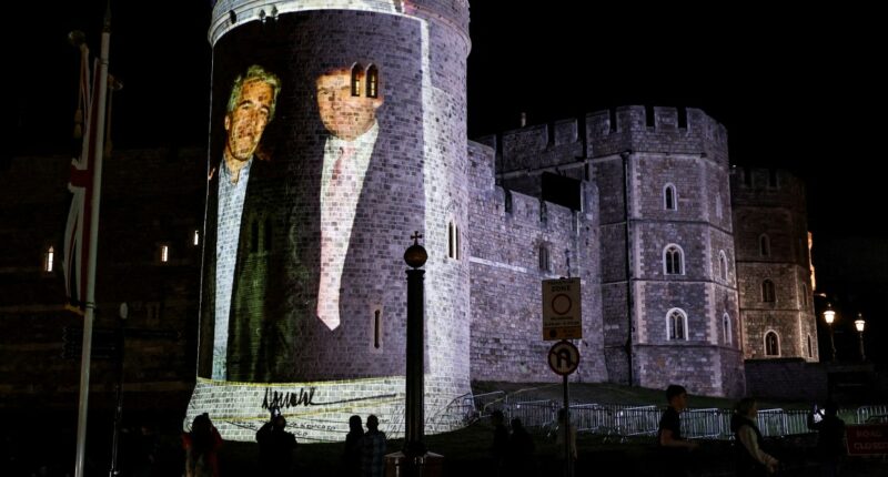 Four arrested after photos of Trump and Epstein projected onto Windsor Castle during president's U.K. visit