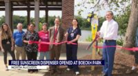 Free sunscreen dispenser now available at North Augusta's Boeckh Park