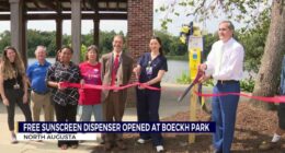 Free sunscreen dispenser now available at North Augusta's Boeckh Park