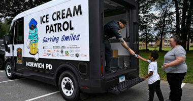 Freeze! Police ice cream trucks seek to portray officers in a positive light