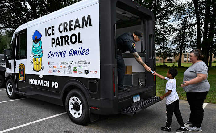 Freeze! Police ice cream trucks seek to portray officers in a positive light
