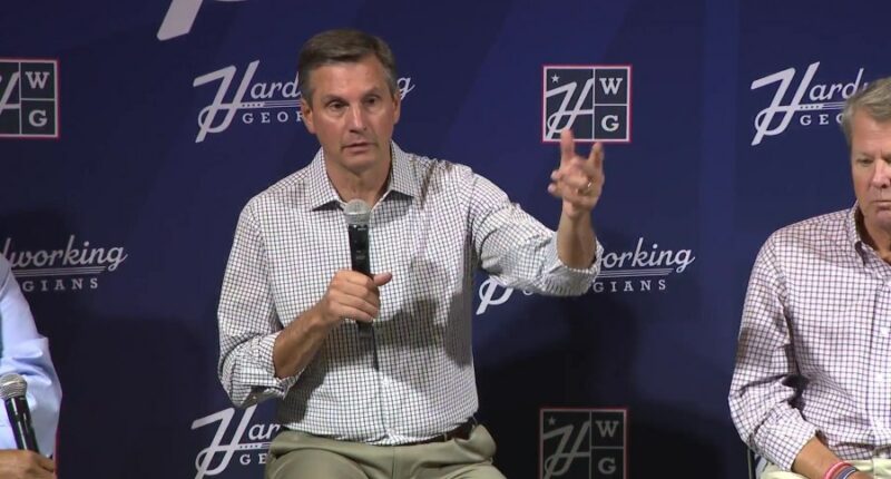 From the gridiron to government: Derek Dooley stops in Augusta for Senate campaign