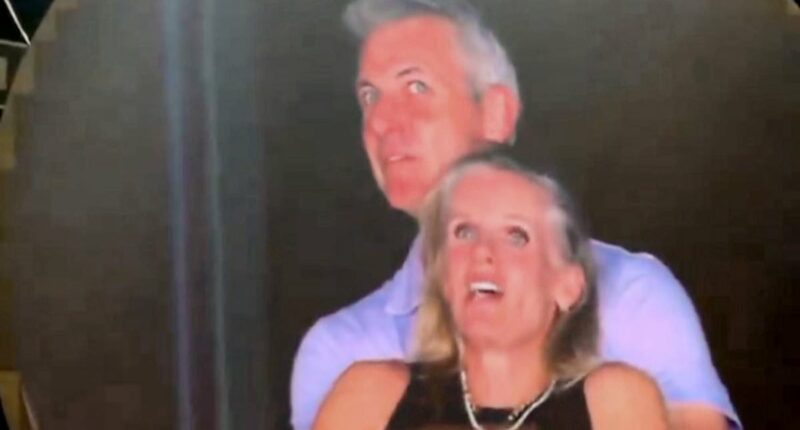Furious husband of HR executive caught on kiss cam breaks silence