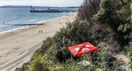 Fury as homeless camp springs up at coastal beauty spot