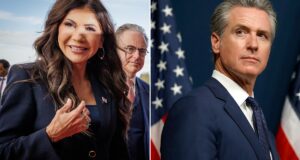 Gavin Newsom Alerts Secret Service about Kristi Noem 'Threat