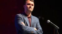 FILE - Charlie Kirk speaks at Texas A&M University as part of Turning Point USA's American Comeback Tour on Tuesday, April 22, 2025, in College Station, Texas. (Meredith Seaver/College Station Eagle via AP, File)