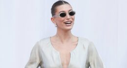 Hailey Bieber appears overwhelmed as HUGE crowd gathers for her Rhode x Sephora launch in NYC