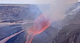 Hawaii's Kilauea volcano erupts with lava pouring out from multiple vents