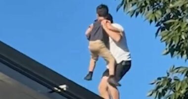 Hersheypark hero reveals moment he spotted boy on edge of monorail