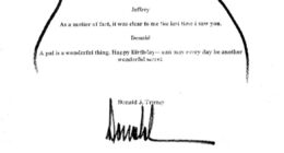 House Democrats release lewd birthday note Trump allegedly sent to Epstein