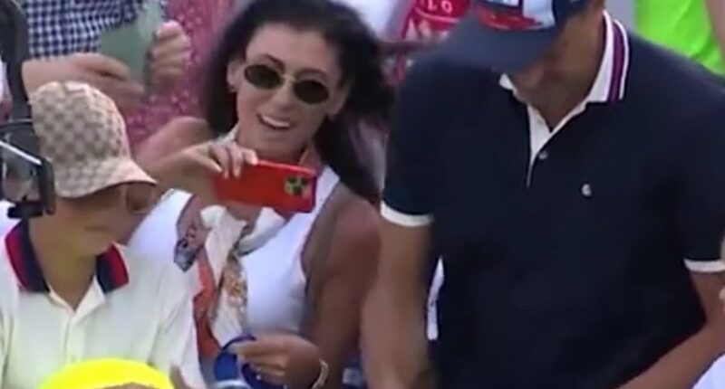 How tennis CEO's wife helped him in infamous hat-grab - but was she even aware? Millionaire took cap from boy and put it in his partner's bag... years after she turned him into huge fan of the sport