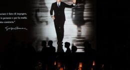Hundreds of ordinary mourners and VIPs pay last respects to Italian fashion icon Giorgio Armani