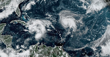 Hurricane Humberto strengthens to a Category 4 storm