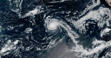 Hurricane Kiko is weakening on a forecast path expected to take it north of Hawaii