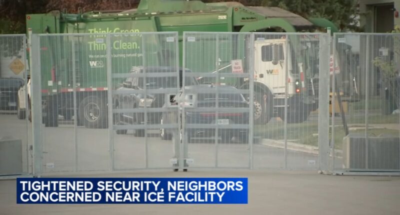 ICE Chicago Operation Midway Blitz: Fence around Broadview ICE facility raises concerns from residents, fire department