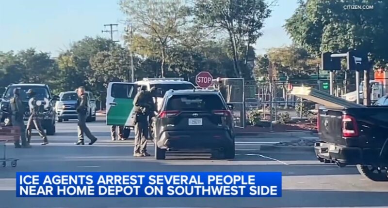 ICE Chicago Operation Midway Blitz: ICE agents arrest several people at 2 Home Depot stores on Southwest Side, across city