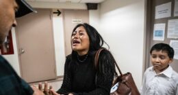 ICE agent tells woman 'Adios' before slamming her to the ground
