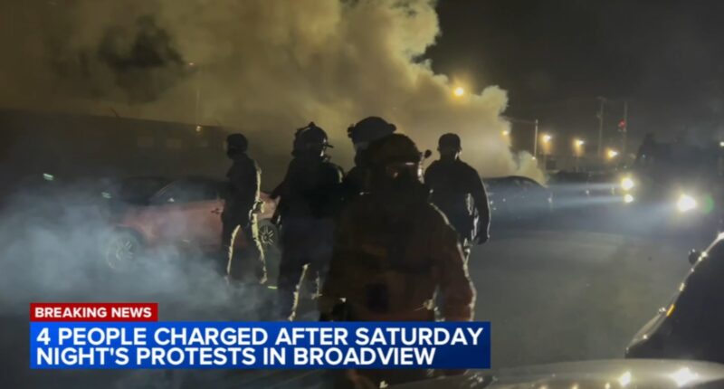 ICE in Chicago protest: Neurodivergent man among 4 charged after clash at Broadview ICE facility, supporters say