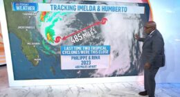 Imelda Upgraded to a Hurricane as It Moves Away From US
