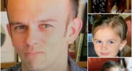 Tom Phillips first disappeared with his children Jayda, then 8, Maverick, 6, and Ember, 5, in September 2021. Pictured is a police appeal from the time