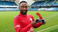 It's a bootiful game! Premier League Hall of Fame nominee Jermain Defoe unveils new 'Red Boot' trophy as Sky Bet and British Heart Foundation relaunch their partnership