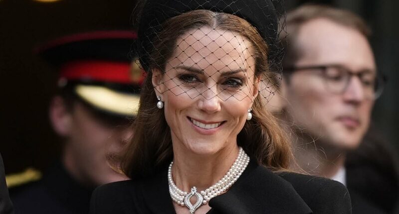Kate Middleton pays tribute to the late Queen Elizabeth with subtle yet poignant outfit detail as she leads royals attending the Duchess of Kent's funeral