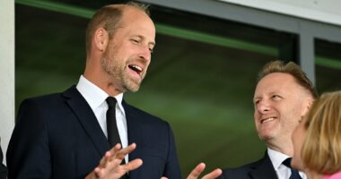 Kate and William show divided loyalties as Prince of Wales shows support for Welsh women in rugby world cup while princess heads to England match