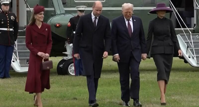 Kate's subtle gesture when walking next to William