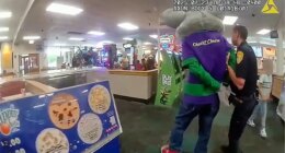 Kids watch as Chuck E. Cheese mascot gets arrested for alleged credit card theft