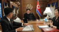 Kim Jong Un arrives in China by armoured train to join Putin and Xi