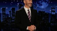 Kimmel tears up on return to late night show